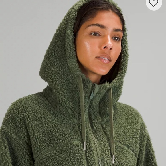 Lululemon Green Fleece Reversible Jacket size 6 - Picture 3 of 11